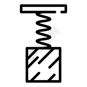 弹簧 五金插画_弹簧 五金卡通_弹簧 五金插图_手绘_板绘_摄图网