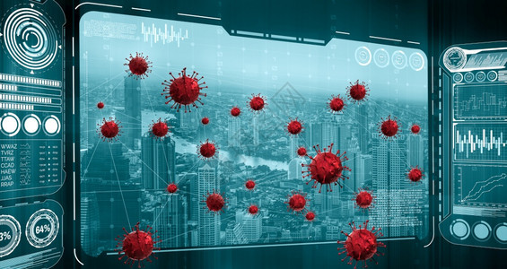 2019年的冠状疾或covid19信息图显示感染风险区域医学大数据科分析概念以保护2019年的冠状疾或covid19图片