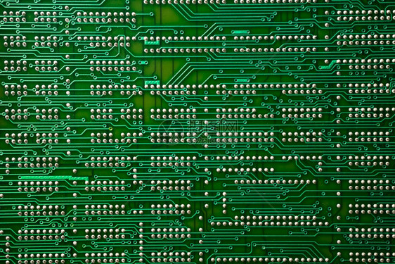 电子设备中印刷路板和部件的极详细视图图片
