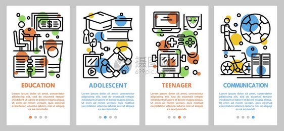 青少年标语集青少年向量标语集大纲用于网络设计青少年标语集大纲样式图片