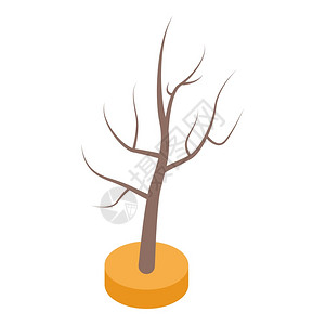 树树皮灌木插画_树树皮灌木卡通_树树皮灌木插图_手绘_板绘_摄图网