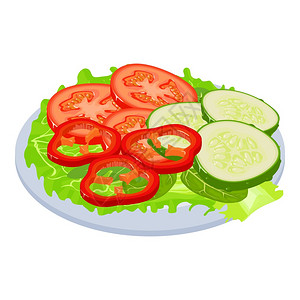 炒菠菜插画
