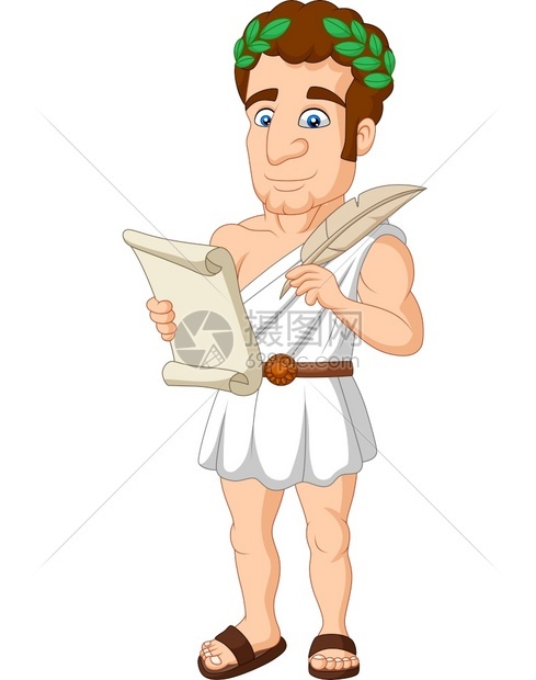 古希腊人漫画插图图片