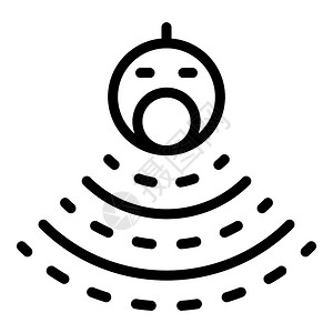 声纳插画