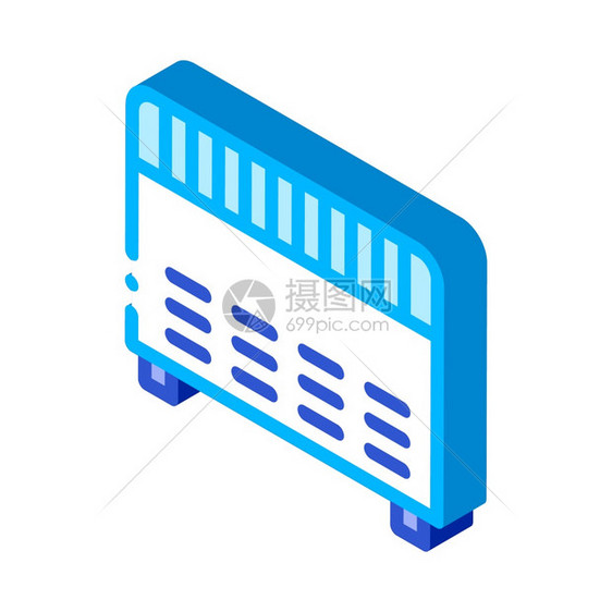 家用电子取暖设备矢量等符号色隔离图示家用电子取暖设备矢量图标图片