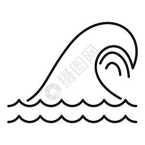 海啸图示外观样式图片素材