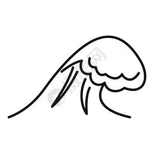 潮女妖海啸风险图示概要说明以白色背景隔离的网络设计中海啸风险矢量