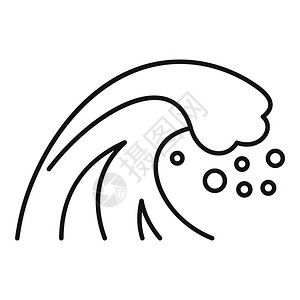 松木杉木房屋构造以白色背景隔离的网络设计房屋海啸图标大纲样式插画