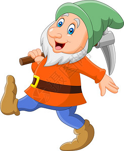 卡通可爱小矮人图片素材