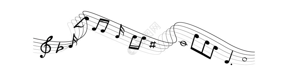 音乐旋律曲线图图片