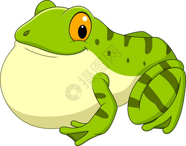 卡通绿色青蛙高清图片