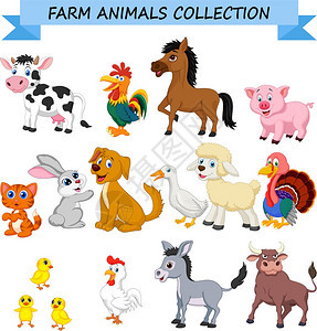 农场动物卡通漫画图片