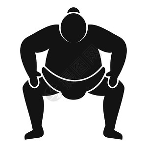 蹲人插画