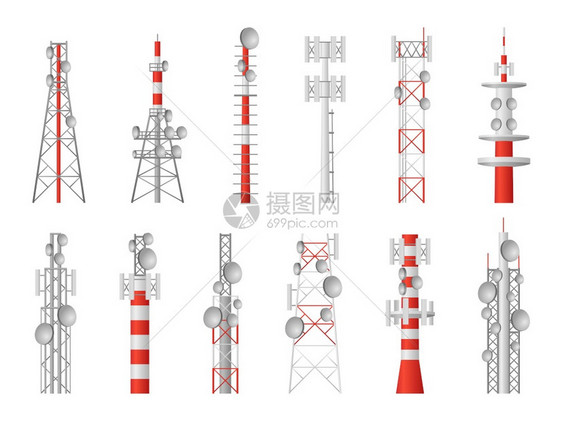无线电塔广播设备图片