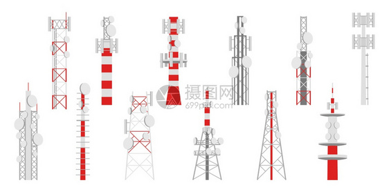 无线电杆发射塔图片