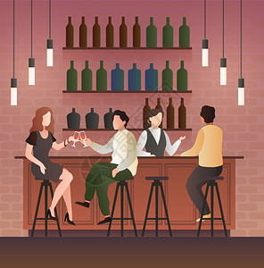 输死阿红乐园男女约会在酒吧喝人们坐在吧的椅子上喝啤酒红椰子平板