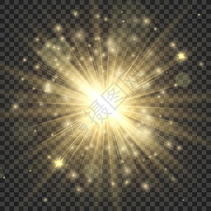金色闪亮的星星光点矢量设计元素图片