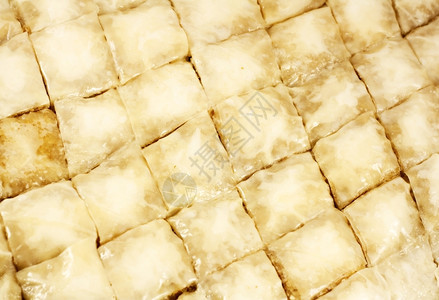 传统土耳其式甜点baklv未经烤熟的状态背景图片