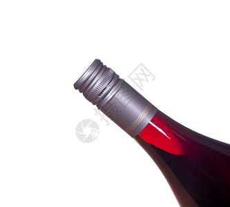 或红葡萄酒在螺丝顶红瓶中图片