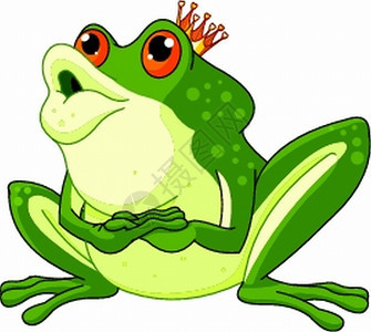 青蛙王子等着接吻图片