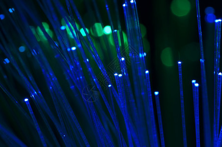 光纤电缆维互联网技术蓝色图片