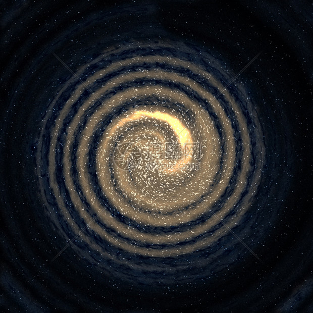 星系在空间中的空间中旋转星系或涡的图像