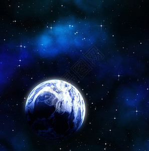 蓝色地球的伟大图像就太空中的行星图片
