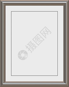 亮的金属框架白色的金属框架用于证书奖项或照片金属框架图片