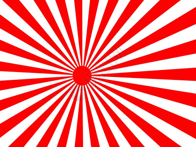 红白交通标志日本日出大红白相间的日本旭日背景