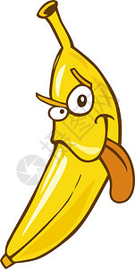 滑稽香蕉的漫画插图图片