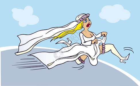 新娘竞选的漫画插图图片