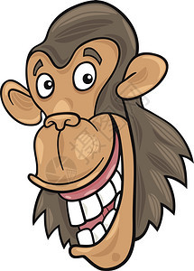 有趣的黑猩猿漫画插图图片