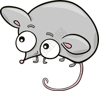 可爱小老鼠漫画插图图片