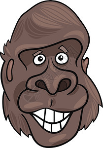 有趣的大猩猿漫画插图图片