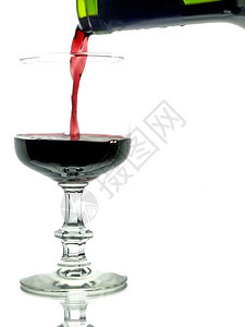 红酒配玻璃和瓶子红葡萄酒图片
