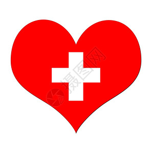 红十字心胸图片
