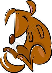 喜棕色狗的漫画图图片