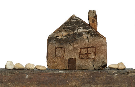 小型木制房屋模图片