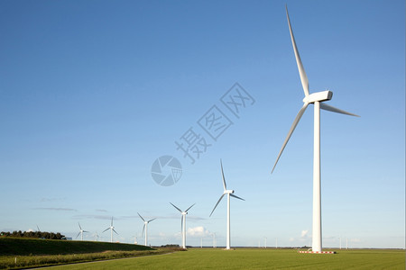 Flevoand省杜特奇连续风力涡轮机图片