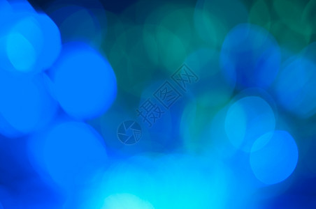 蓝色和绿节庆灯圆环背景图片