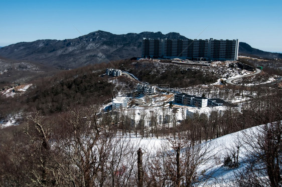 冬季村庄雪景图片