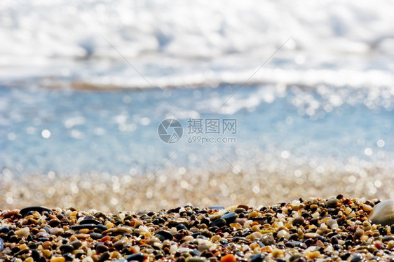 海岸上的碎石图片