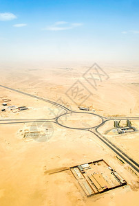 纳米布沙漠的空中视图图片