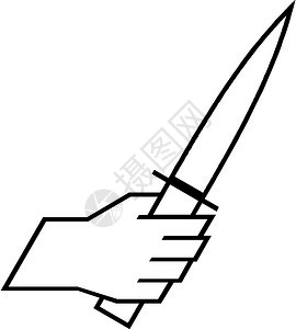 电影海报带血的剑剑手握刀子插画