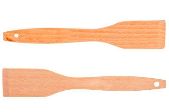 两把厨房刀是天然木制成的图片