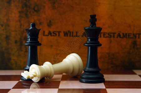 象棋和最后意志概念图片