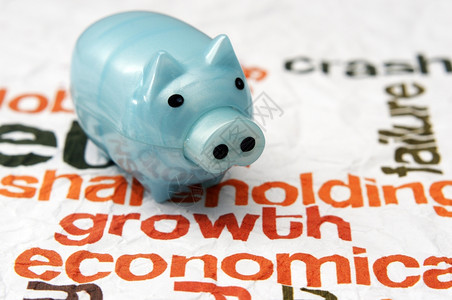 关于增长经济概念的小猪银行图片