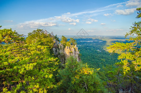 北卡罗莱纳加斯特诺附近拥挤山的美丽空中风景图片