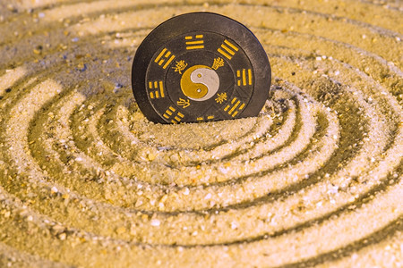 zen圆圈中的Tao符号图片