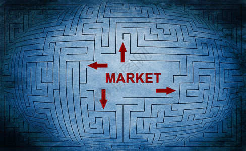 市场迷宫概念图片